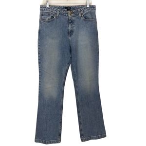 A.N.A Women's Medium Wash Bootcut Denim Jeans 12. Not too much stretch.